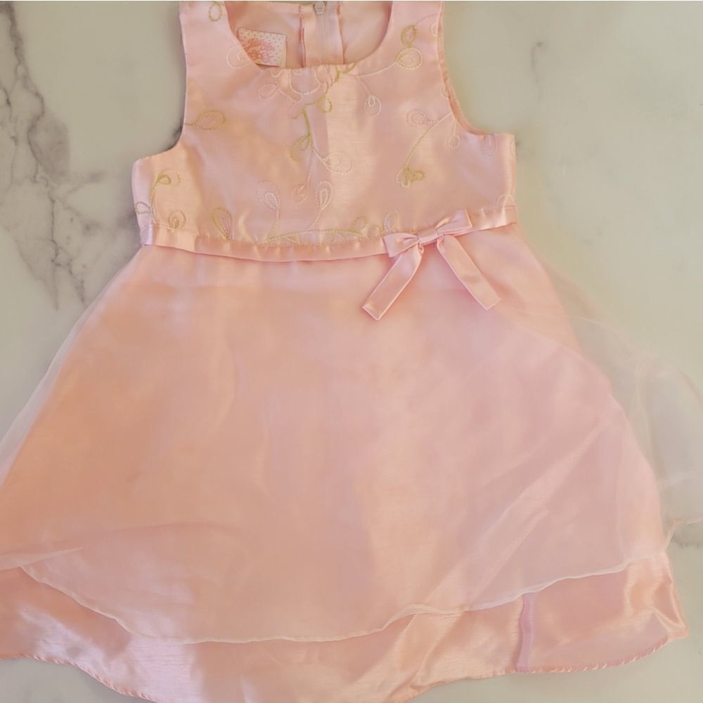 Jessica Ann 24 month baby girl light pink balletina princess formal lightweight